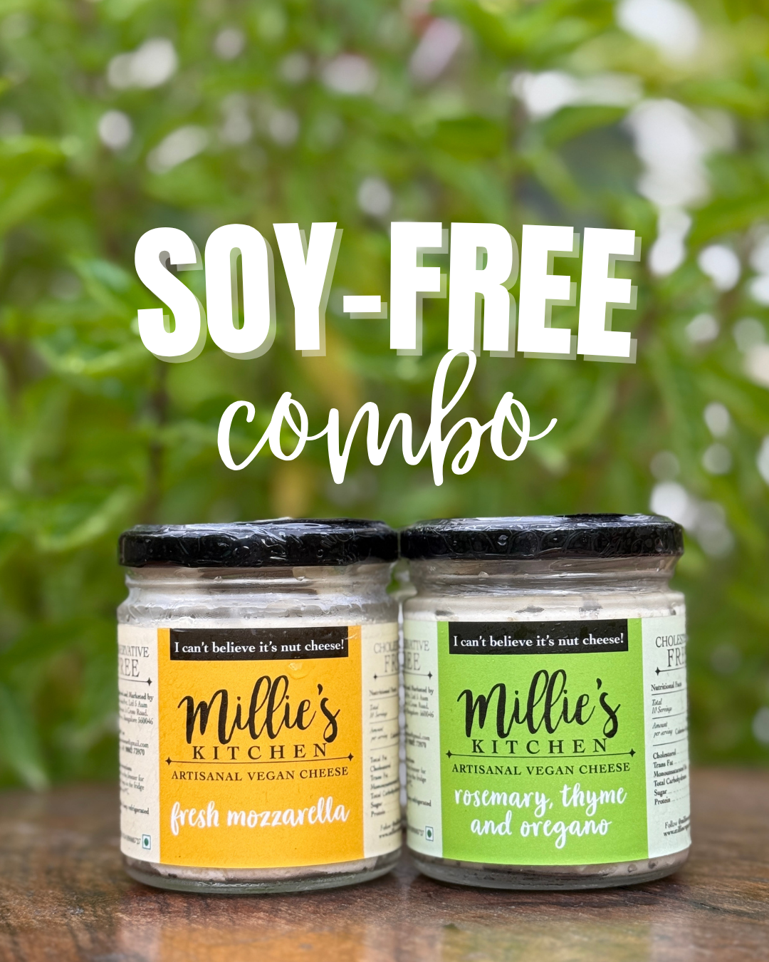 Soy-free Combo (Herb Spread + Fresh Mozzarella)