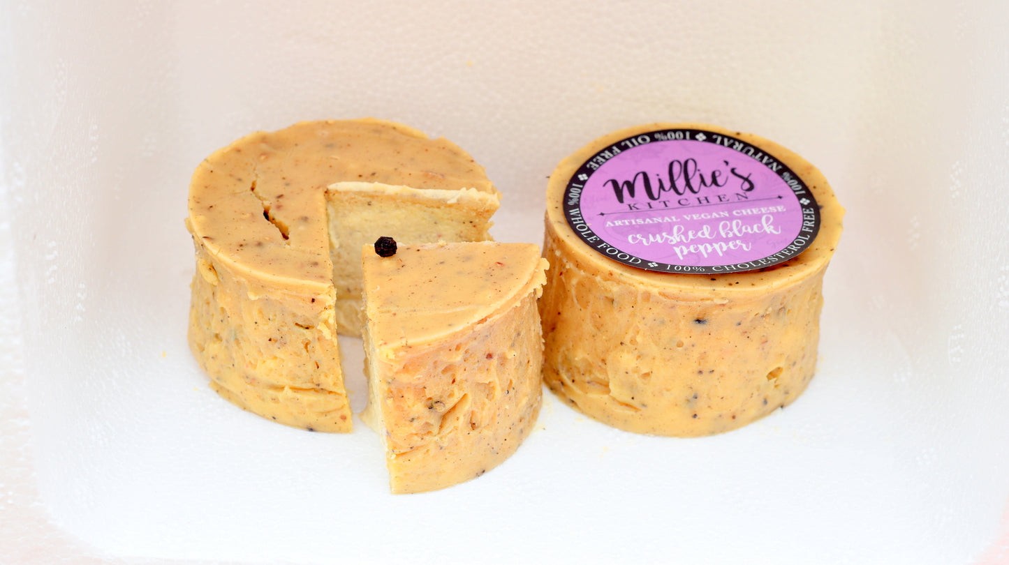 Pepper Vegan Cheese Wheel