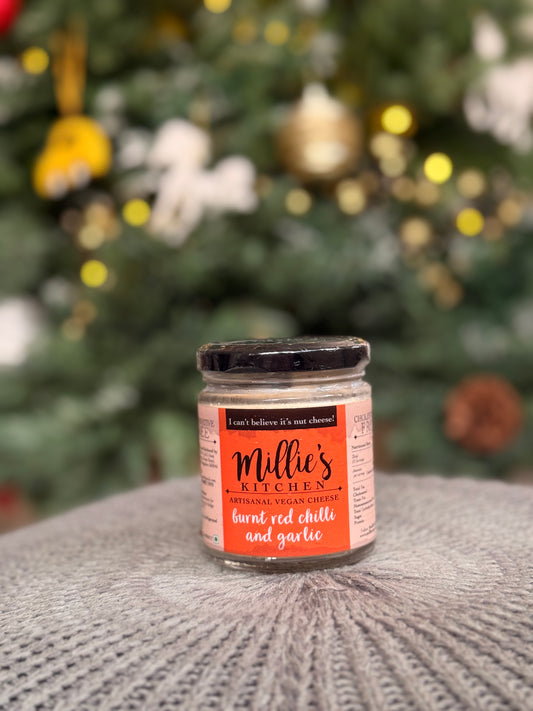 Burnt Red Chili and Garlic Vegan Cheese